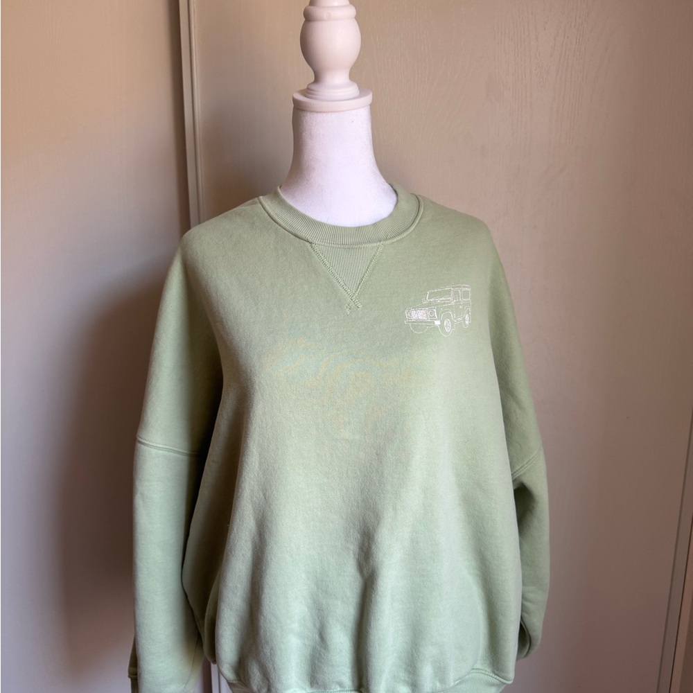 PacSun Land Rover Mint Green Graphic Sweatshirt